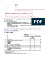 Scuola Scienze Umane-Corsi Di Laurea Con Prova Di Accertamento Obbligatoria