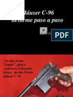 MÁUSER C-96 , DESARME PASO A PASO