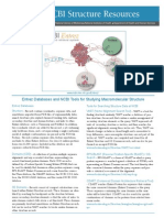 NCBI Structure Resources: Entrez Databases and NCBI Tools For Studying Macromolecular Structure