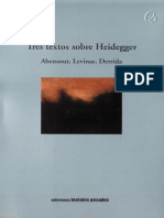 Tres Textos Sobre Heidegger