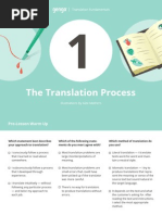 01 the Translation Process Lesson