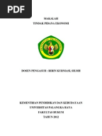 Materi Kuliah Hukum Tindak Pidana Khusus