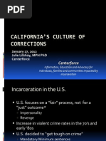 California Culture of Corrections