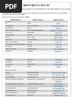 Hebrew Helpful Phrases