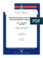 Theoretical Evaluation of The Nightcool Nocturnal Radiation Cooling Concept