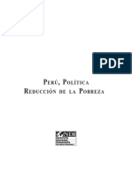 Perú, Política Reducción de La Pobreza