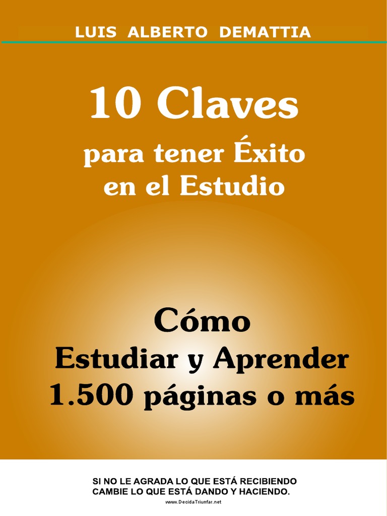10 Claves para Tener Éxito en El Estudio | PDF