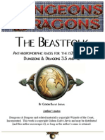 D&D 3rd Edition - The Beastfolk