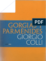 Colli, Giorgio - Gorgias y Parménides