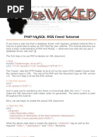 Php/Mysql Rss Feed Tutorial: Header Echo