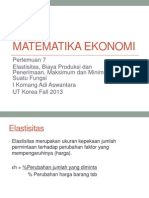 ESPA4122 Matematika Ekonomi Modul 9