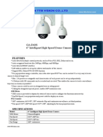 GA-D60S 6" Intelligent High Speed Dome Camera: Features