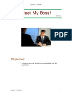 A2, Lesson 1-Meet My Boss