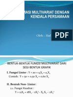 Kalkulus - 13 - Optimasi Dengan Kendala Persamaan