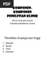 Download Komponen-komponen Penelitian Klinik1 by farissurgeon SN170160479 doc pdf