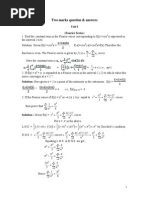 Fourier Series 2 Marks Qn&Ans