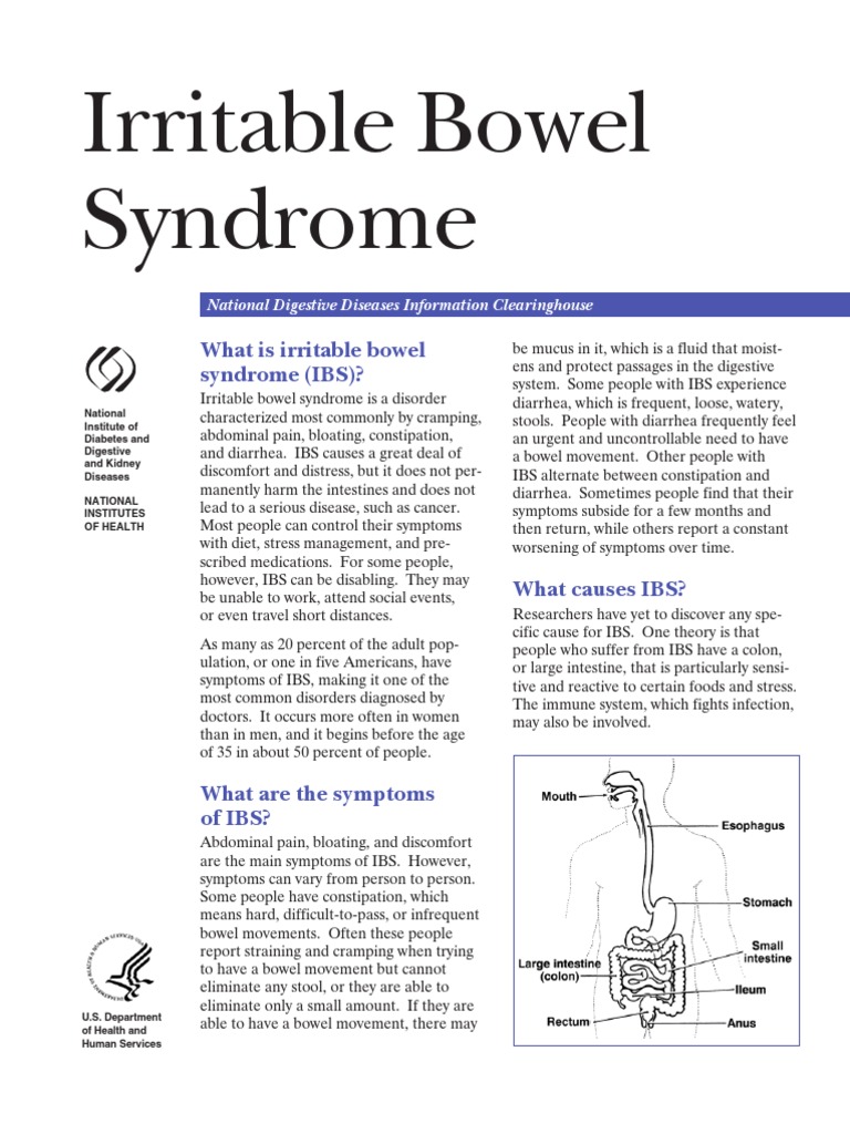  Irritable Bowel Syndrome PDF Irritable Bowel Syndrome Constipation 