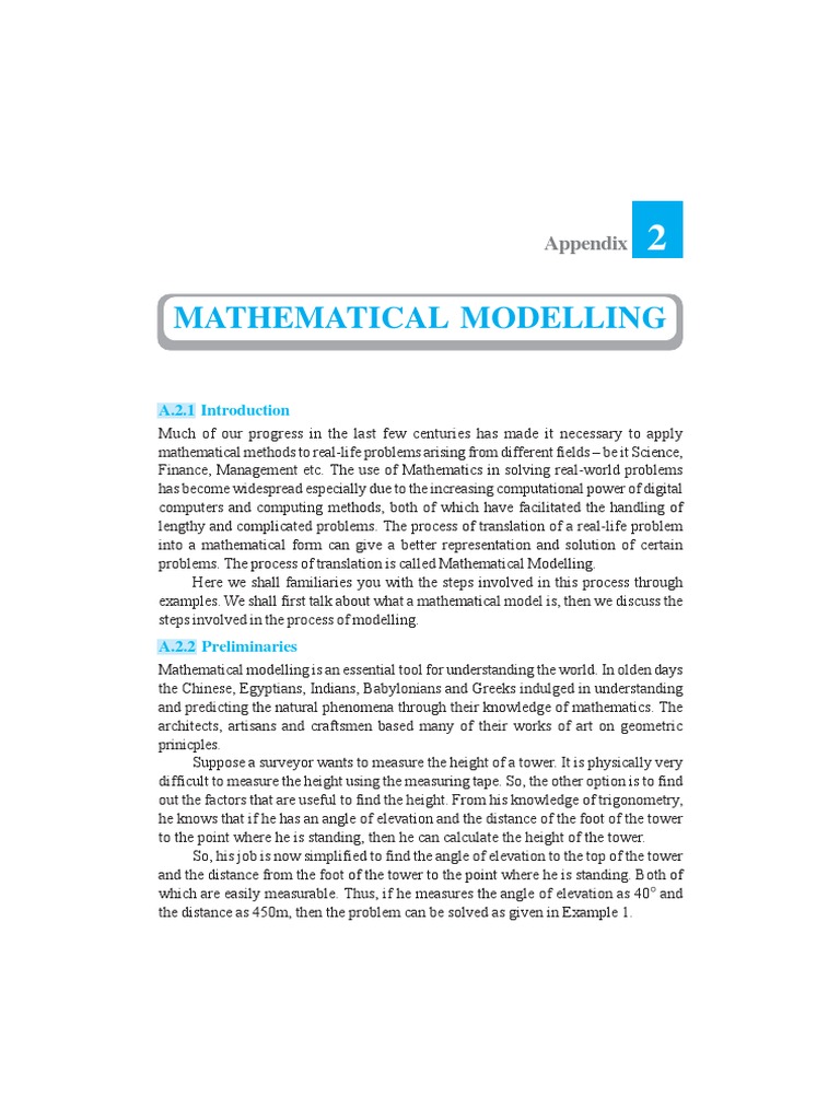Understanding Mathematical Modelling | PDF | Pendulum | Mathematical Model