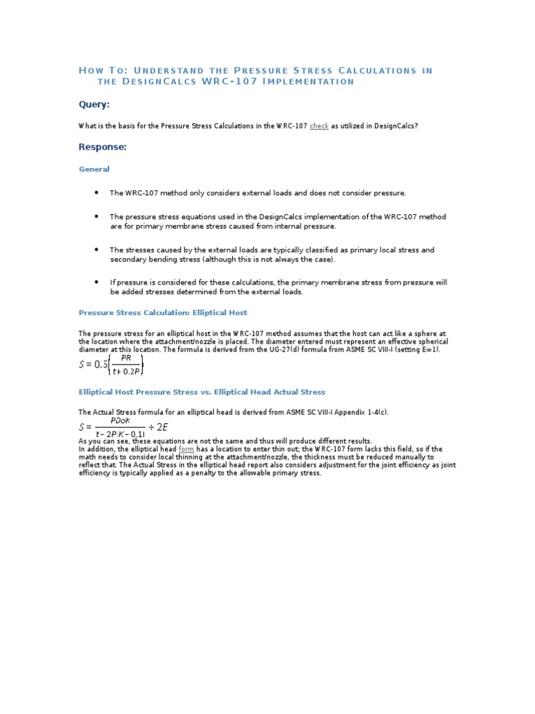 WRC 107 | PDF | Sphere | Stress (Mechanics)