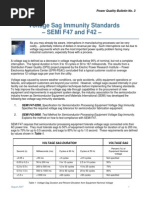 Voltage Sag Immunity Standards