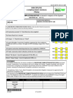 Discipline Completion Notice: K105-DCN-202-01-MP