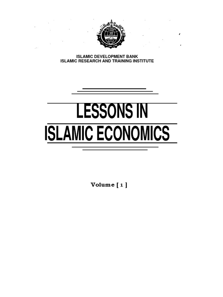 16 Lesson In Islamic Economics Pdf Islamic Banking And Finance Images, Photos, Reviews