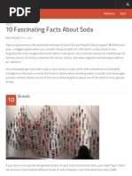 10 Fascinating Facts About Soda - Listverse PDF