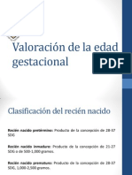 Valoracion de Edad GestacionalFINAL