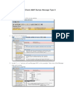 How To Check ABAP Dumps Message Type X