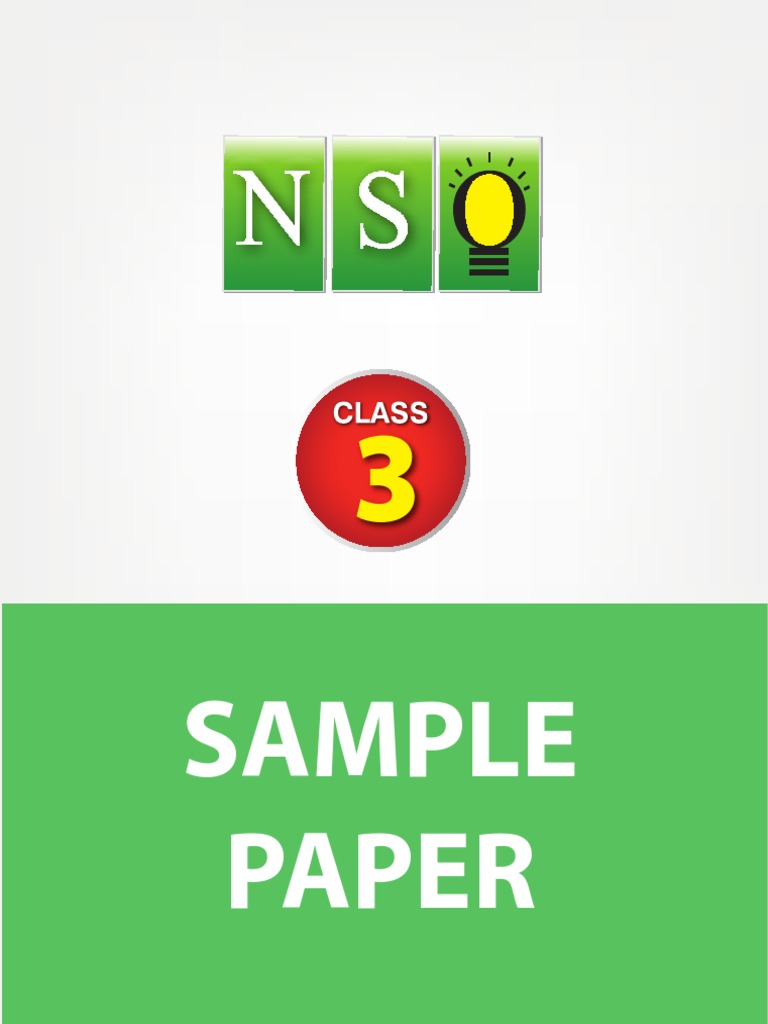 Class 3 Nso 5 Years Sample Paper Pdf Sink Science