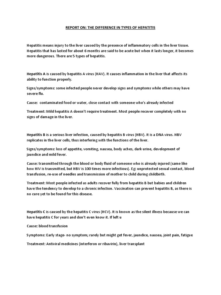 Hepatitis Assignment Bio Hepatitis Hepatitis B