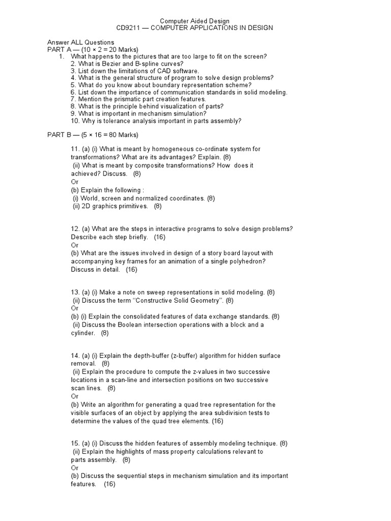Computer Application in Design PDF