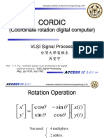 Cordic: (Coordinate Rotation Digital Computer)