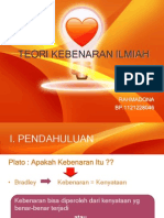 Teori Kebenaran Ilmiah