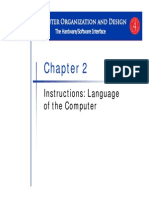 Instructions: Language of The Computer P