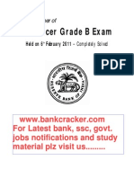 RBI Officer Grade B Exam: For Latest Bank, SSC, Govt. Jobs Notifications and Study Material PLZ Visit Us........