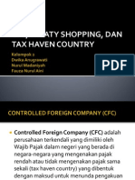 CFC, Treaty Shopping, Tax Heaven Country