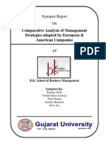 Report On Analysis On Management Strategies