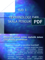 Bab 1, Terminologi Dan Skala Pengukuran