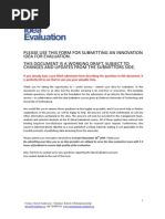 Download Idea Submission Form for Idea Evaluation 2015 by Idea Evaluation at Chalmers School of Entrepreneurship SN170238126 doc pdf