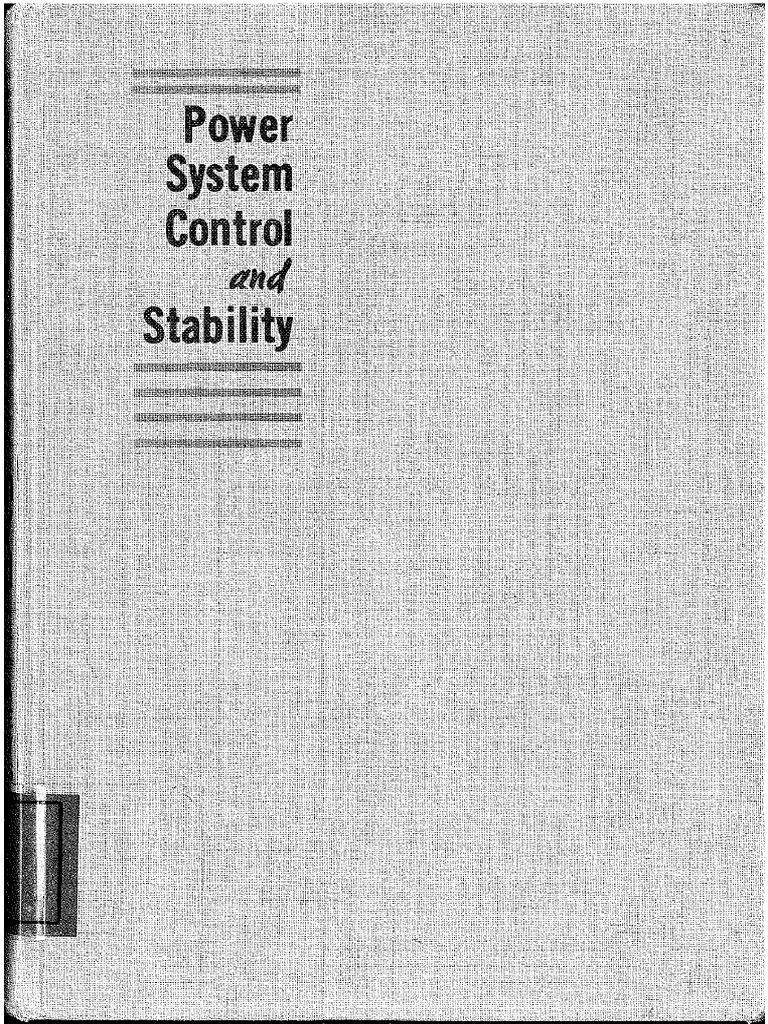 P.M. Anderson, A.A. Fouad Power System Control and Stability 1977 PDF