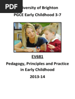 University of Brighton PGCE Early Childhood 3-7