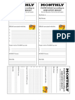 FORM Weekly 2009 Goal Role