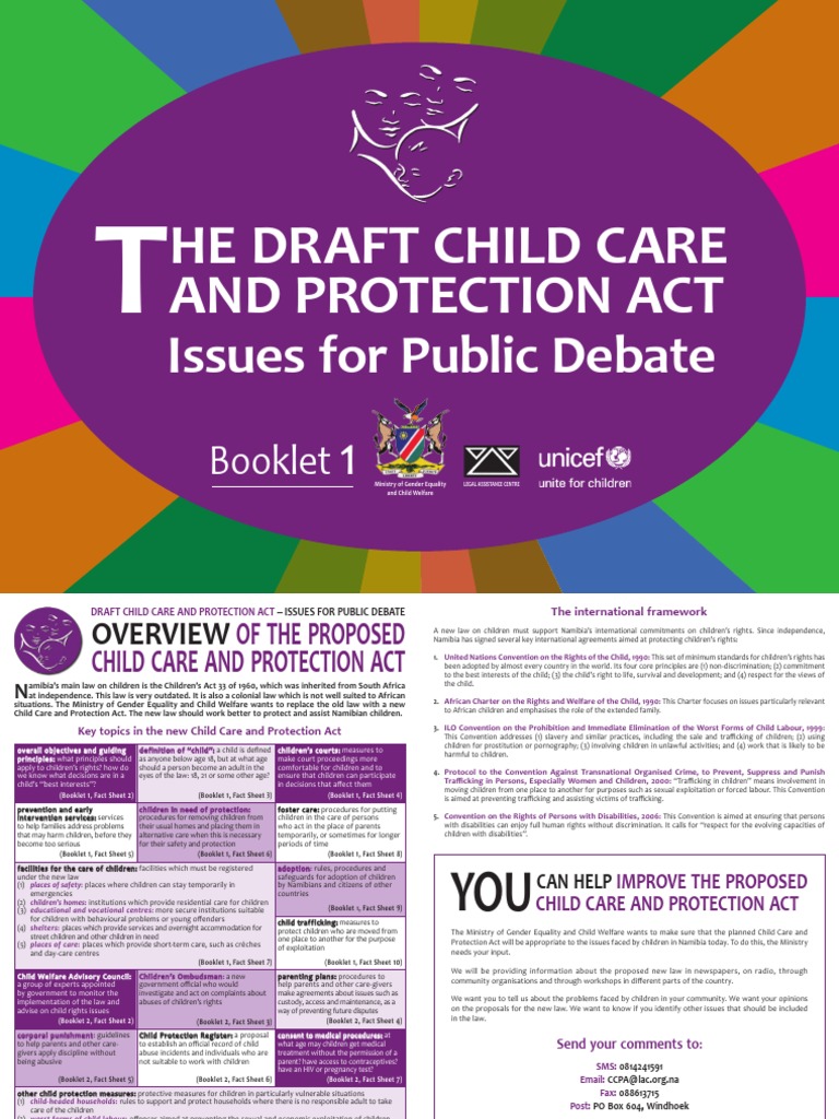 The Draft Child Care and Protection Act for Namibia. Human