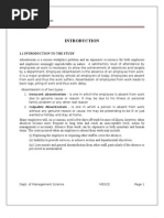 Download Project on Employee Absenteeism by nisam by mailtonisam SN17026384 doc pdf