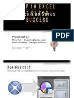 Xcelsius Gurus Xcelsius Gurus: Top 10 Excel Tips For Success