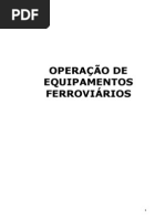 OPERAÇÃO EQUIPAMENTOS FERROVIARIOS
