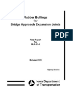 Rubber Buffings for Bridge Approach Expansion Joints