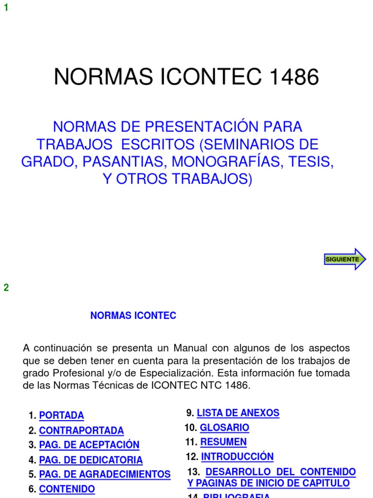 Normas ICONTEC 1486 para trabajos escritos | PDF | Yihad | Comillas