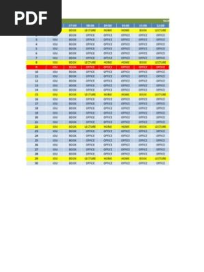 Schedule